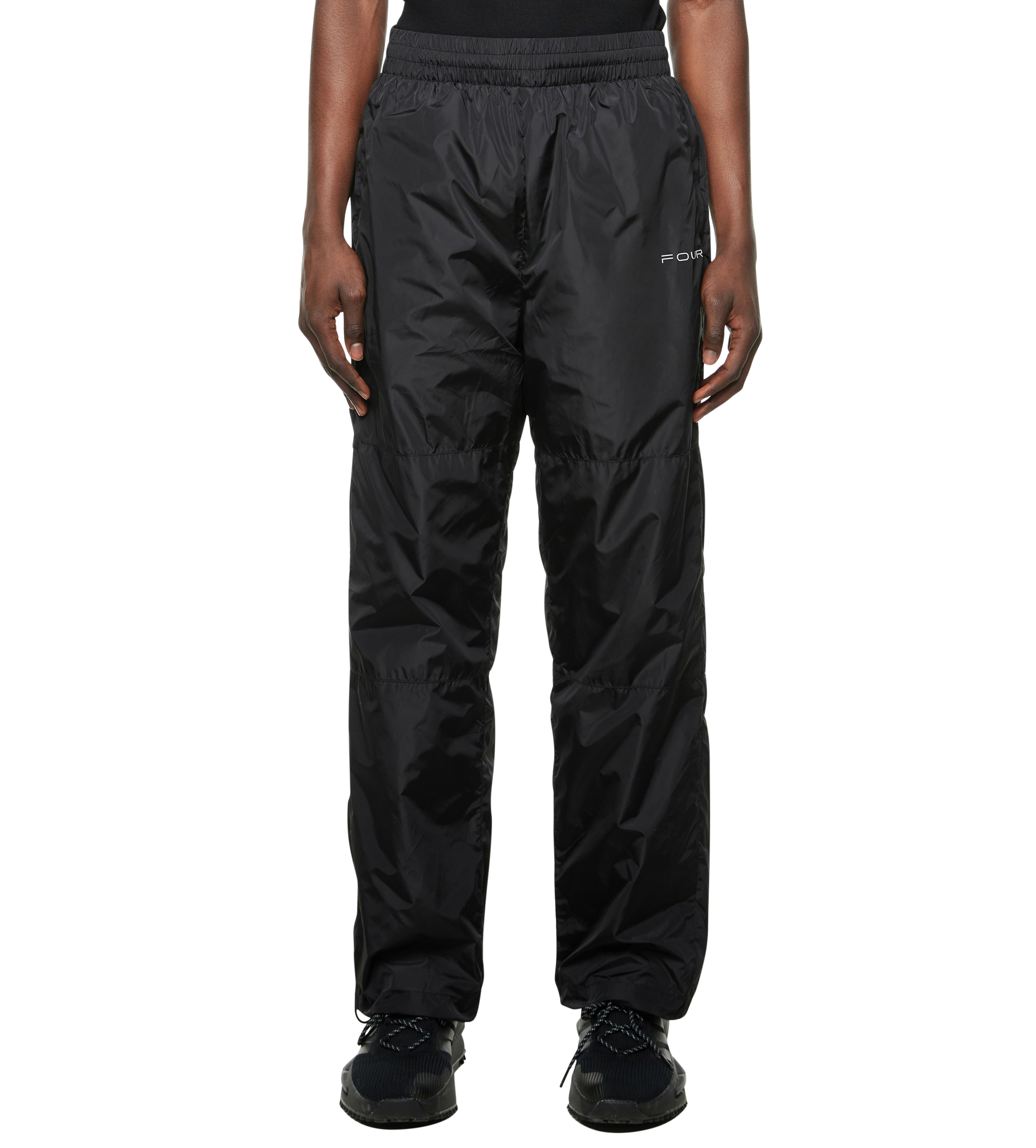 Sport Windbreaker Nylon Pants Black