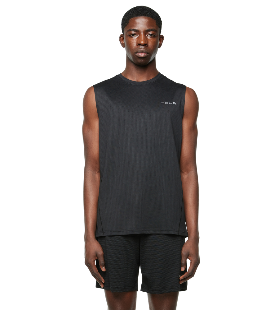 Sportswear Reflective Tank top Black