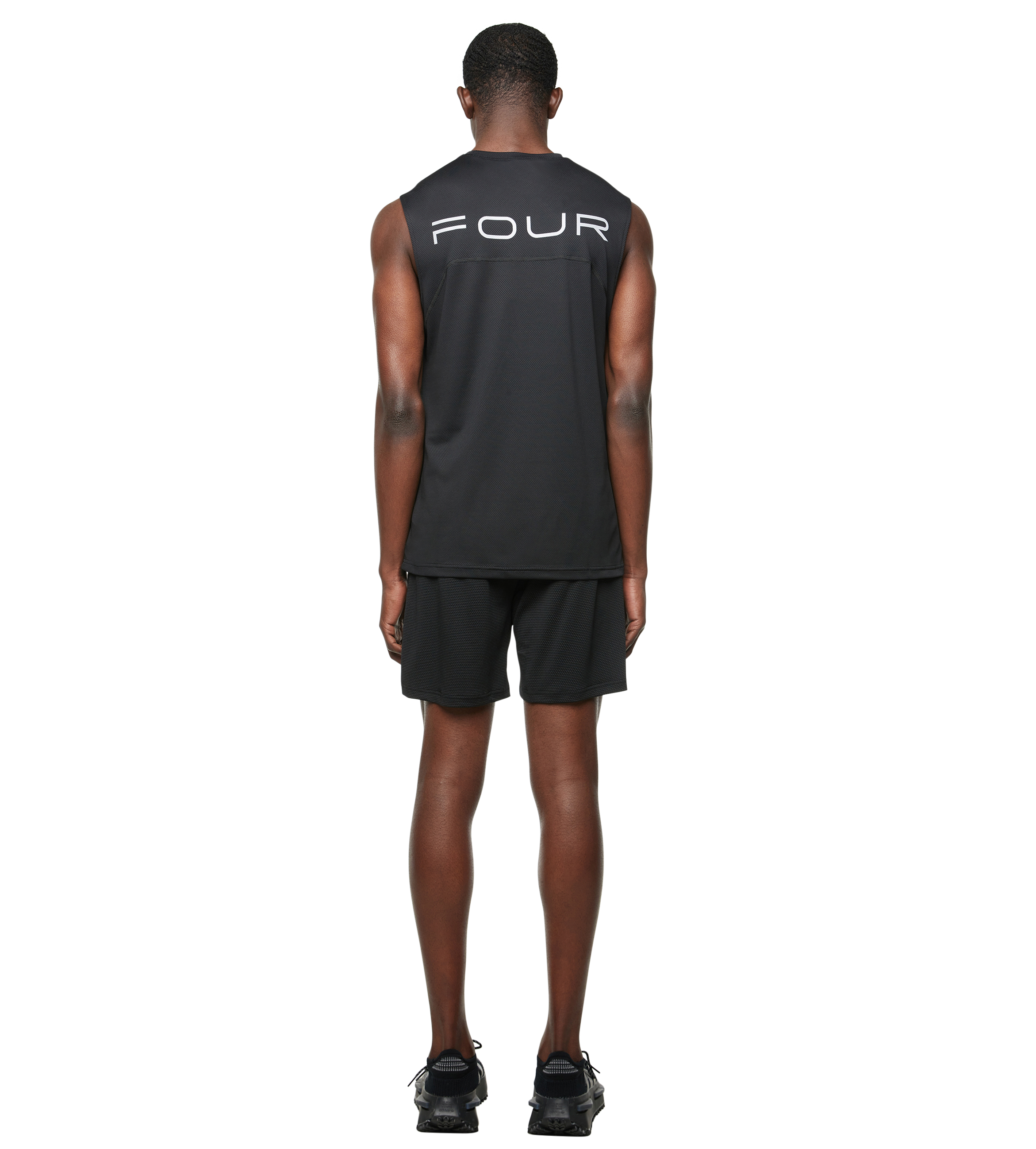 Sportswear Reflective Tank top Black