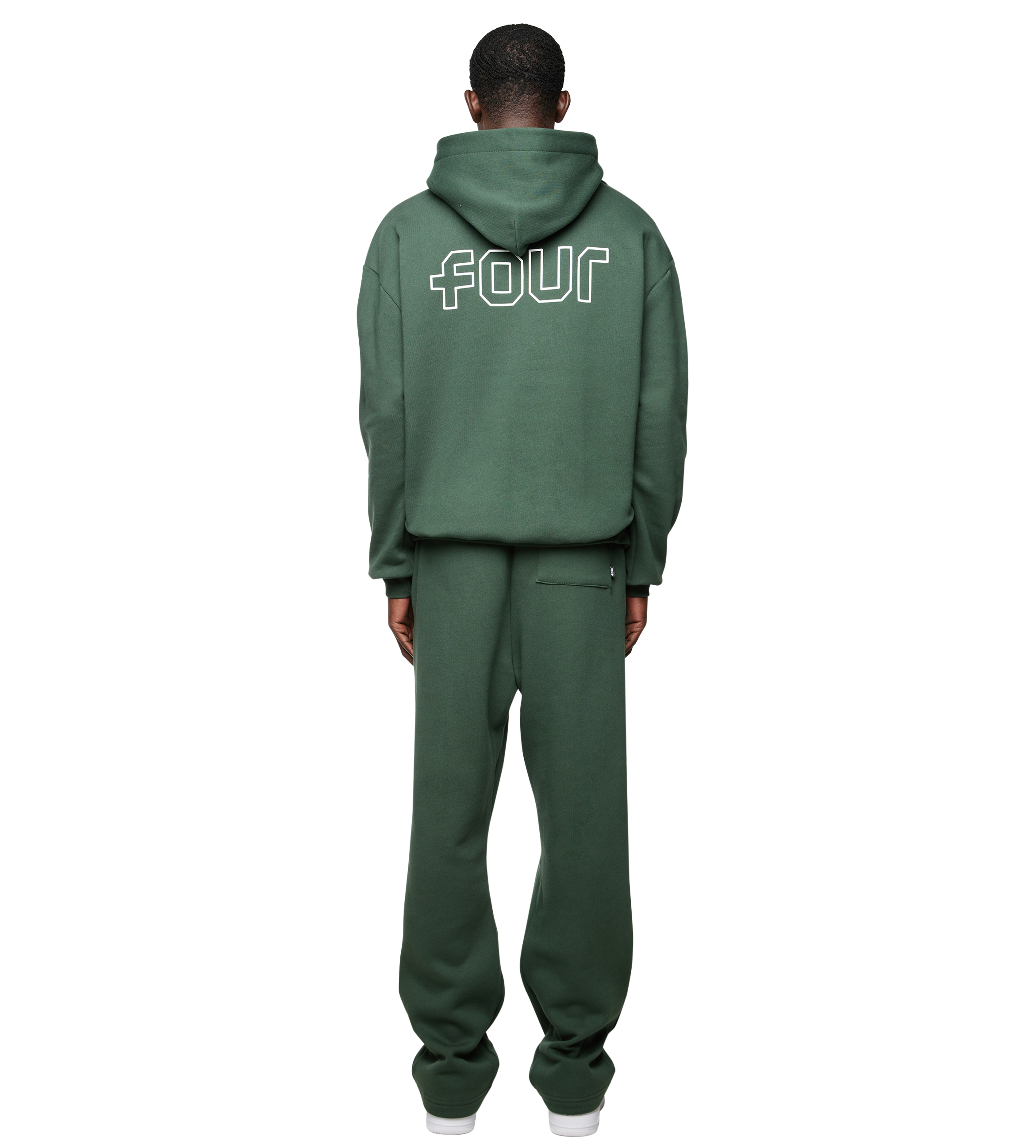 Outline Logo Hoodie Deep Forest