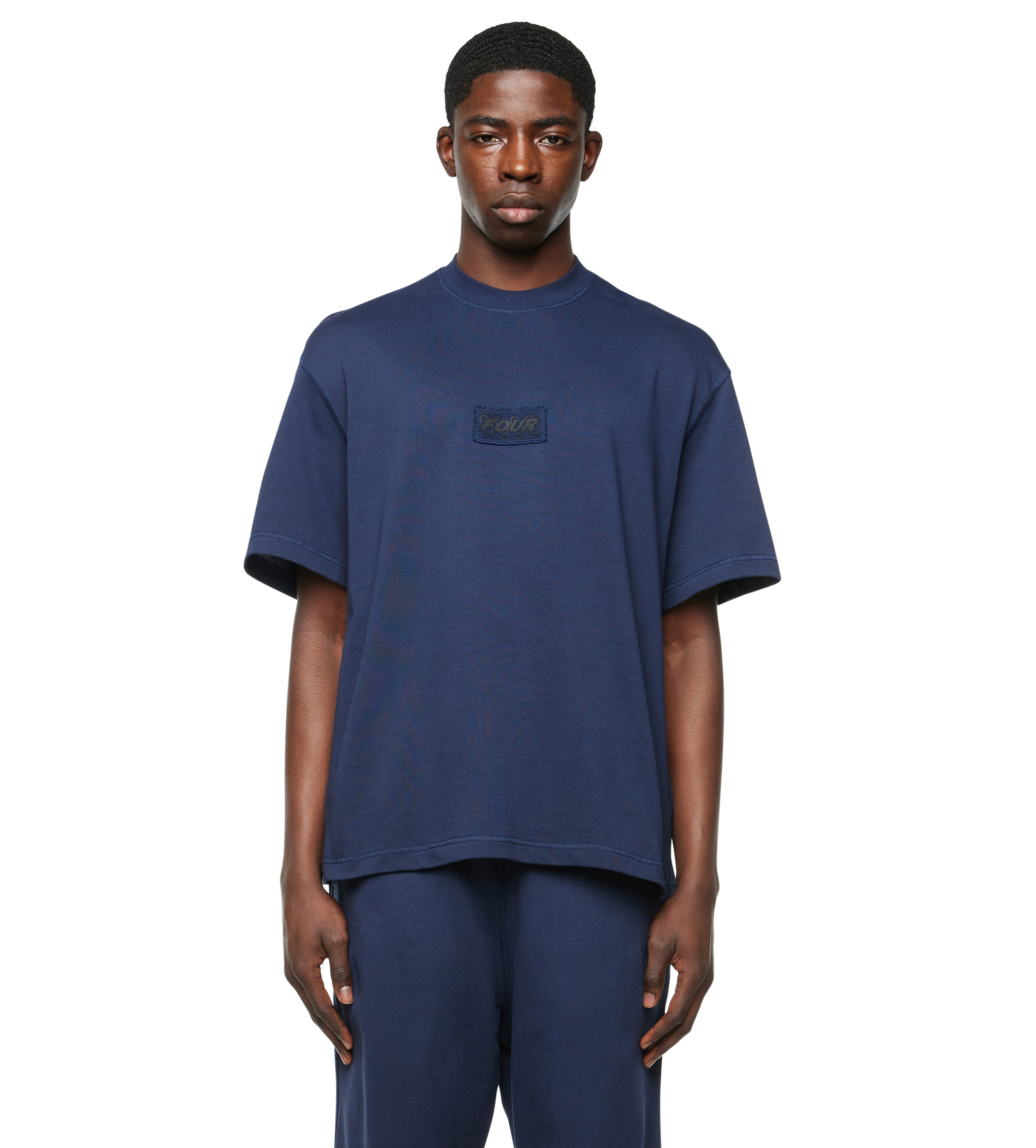 Inside Out Boxy T-shirt Marine Blue