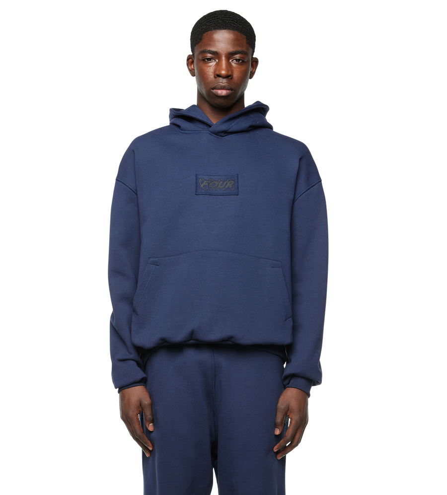 Inside Out Regular Hoodie Marine Blue