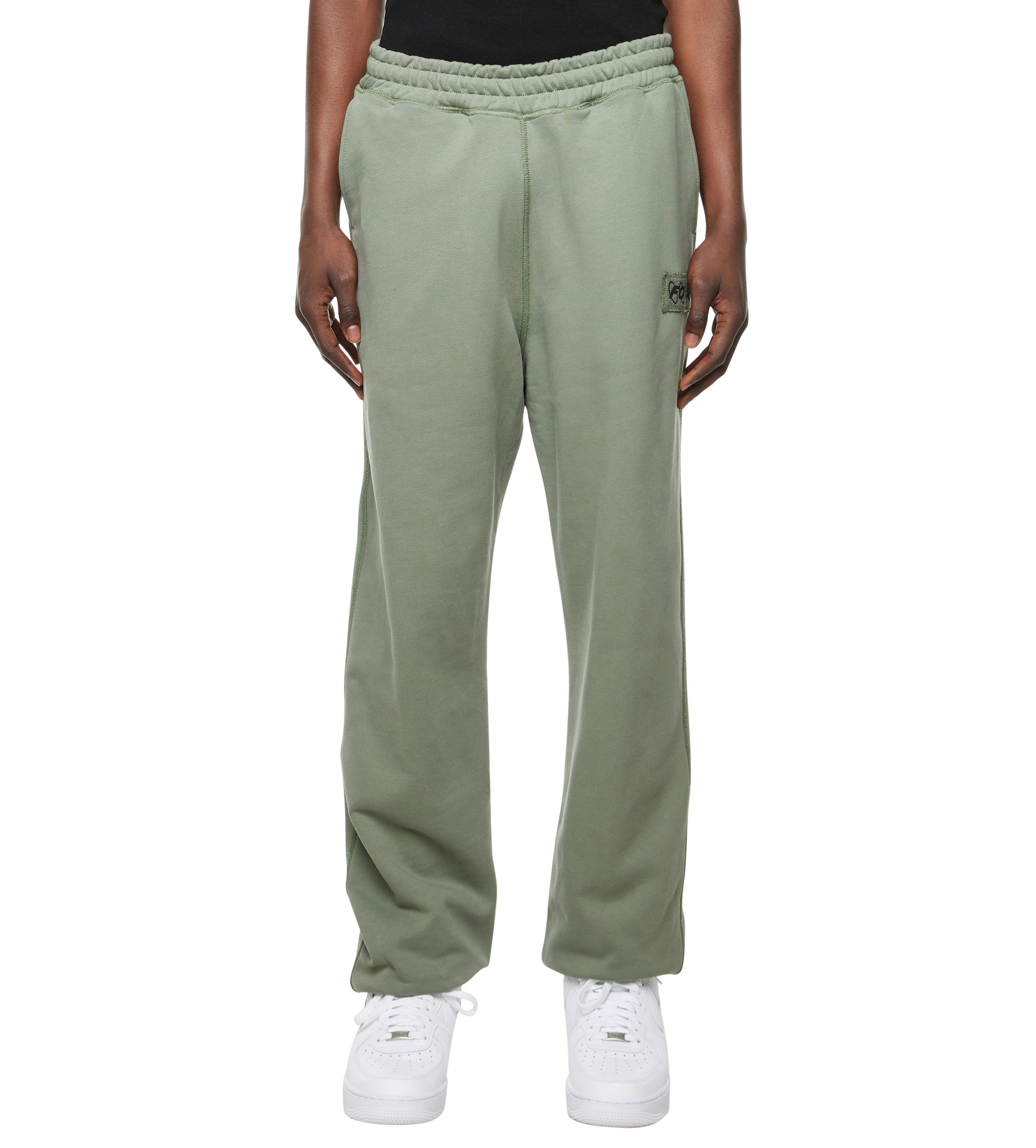 Inside Out Wide Leg Cuffed Pants Agave Green