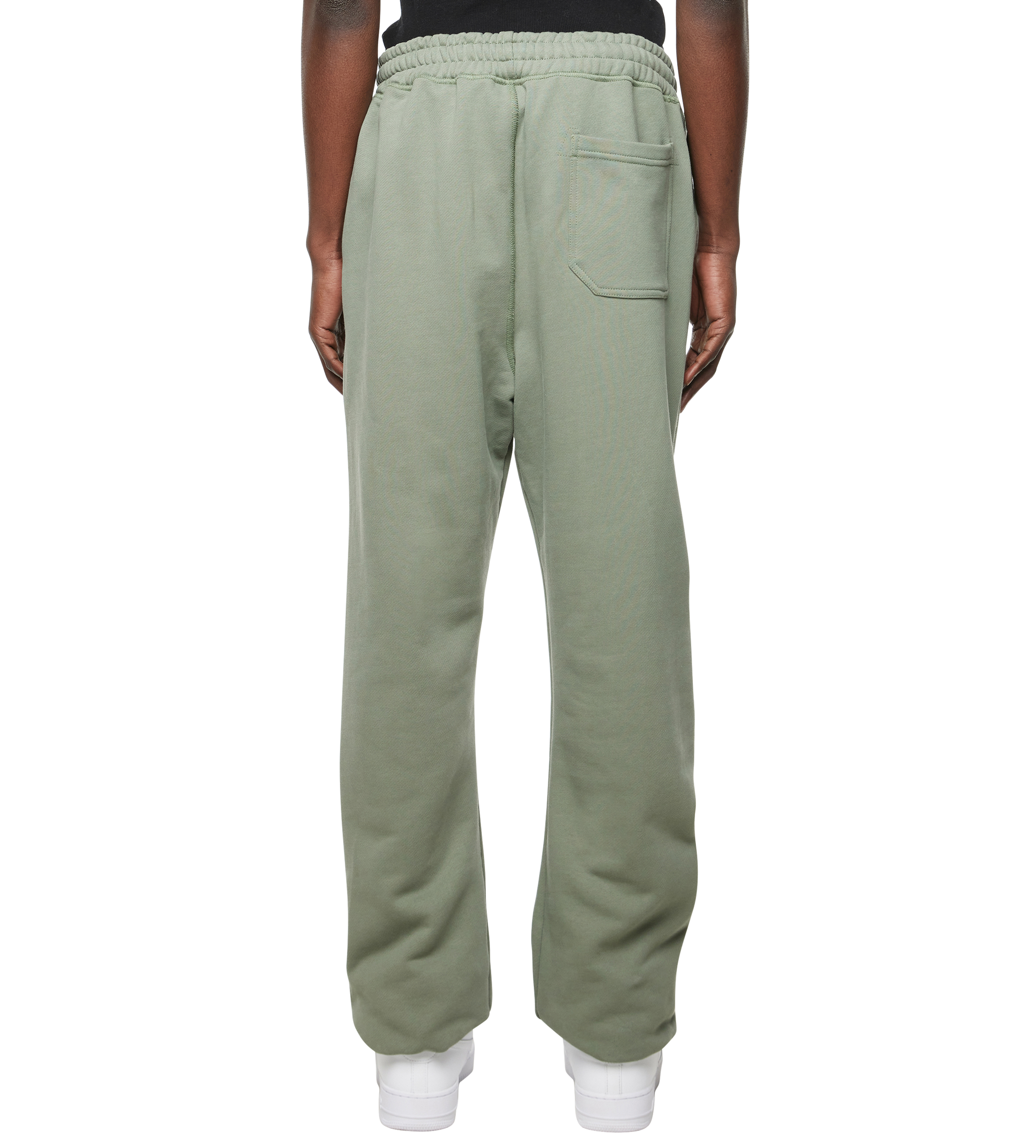 Inside Out Wide Leg Cuffed Pants Agave Green