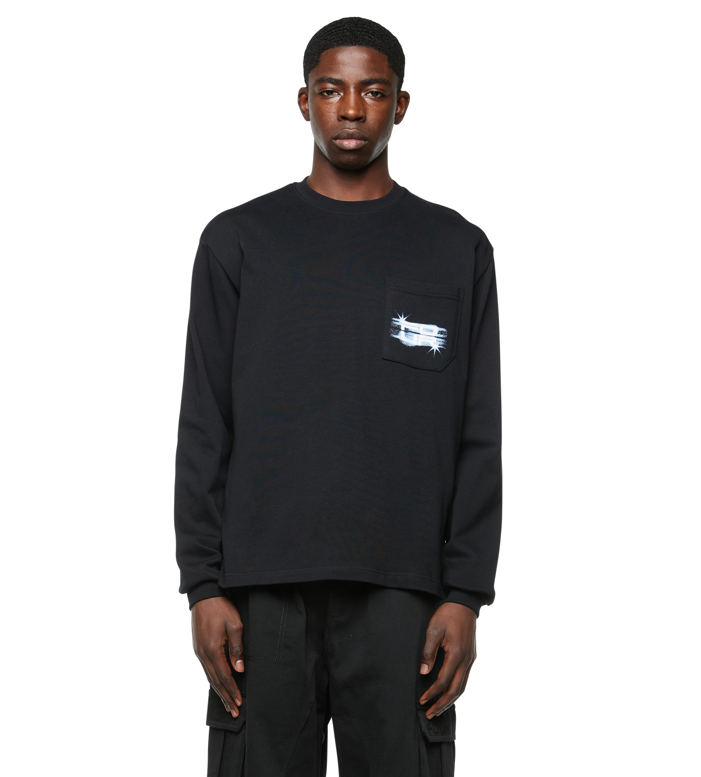 Moonwalker Long Sleeve Pocket T-shirt Black