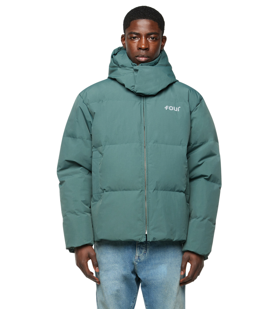 Logo Puffer Jacket Agave Green