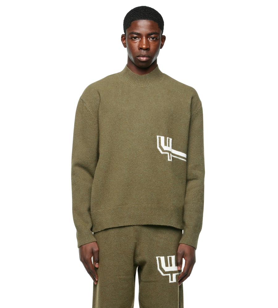 Knitted Crewneck Tea Leaf