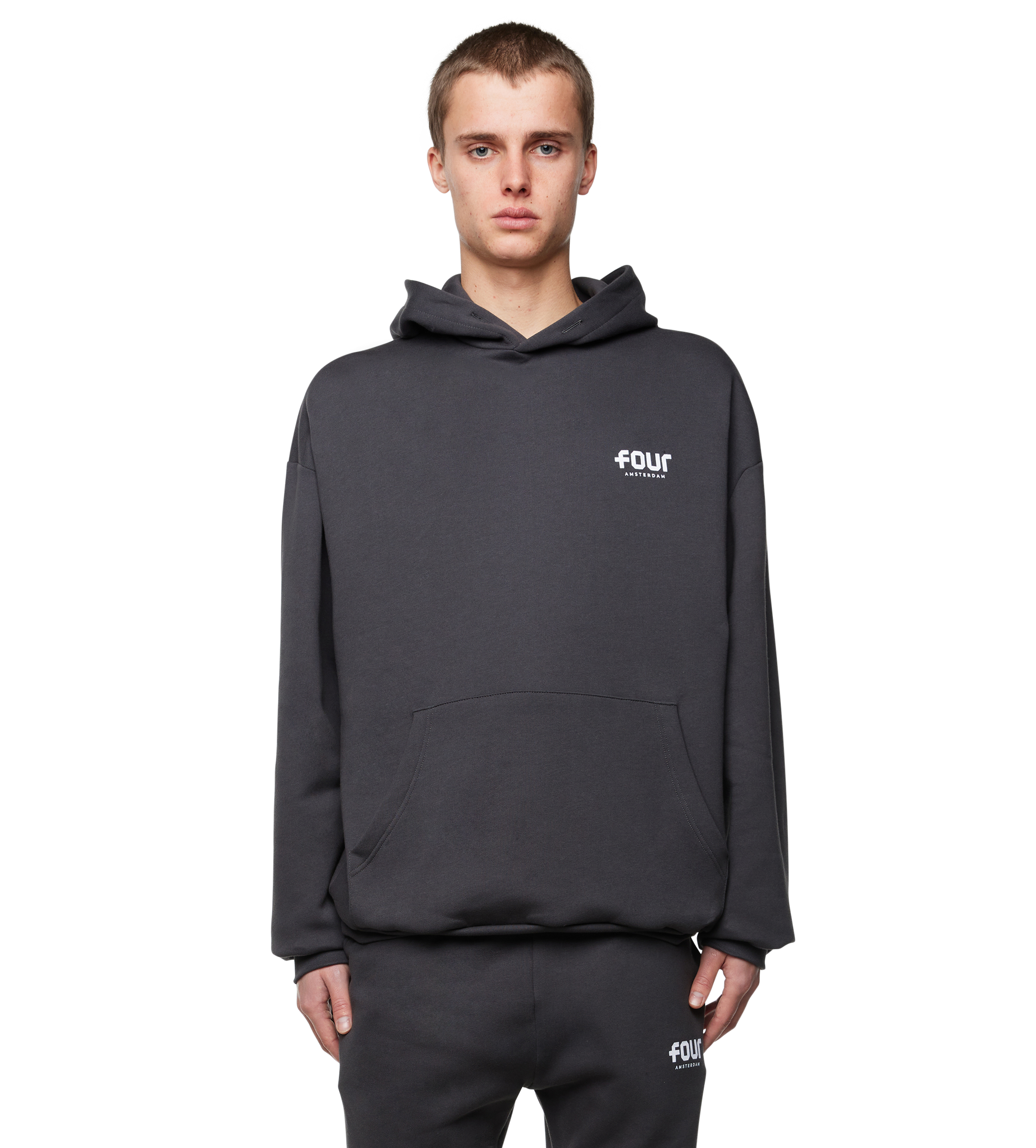 Logo Hoodie Asphalt