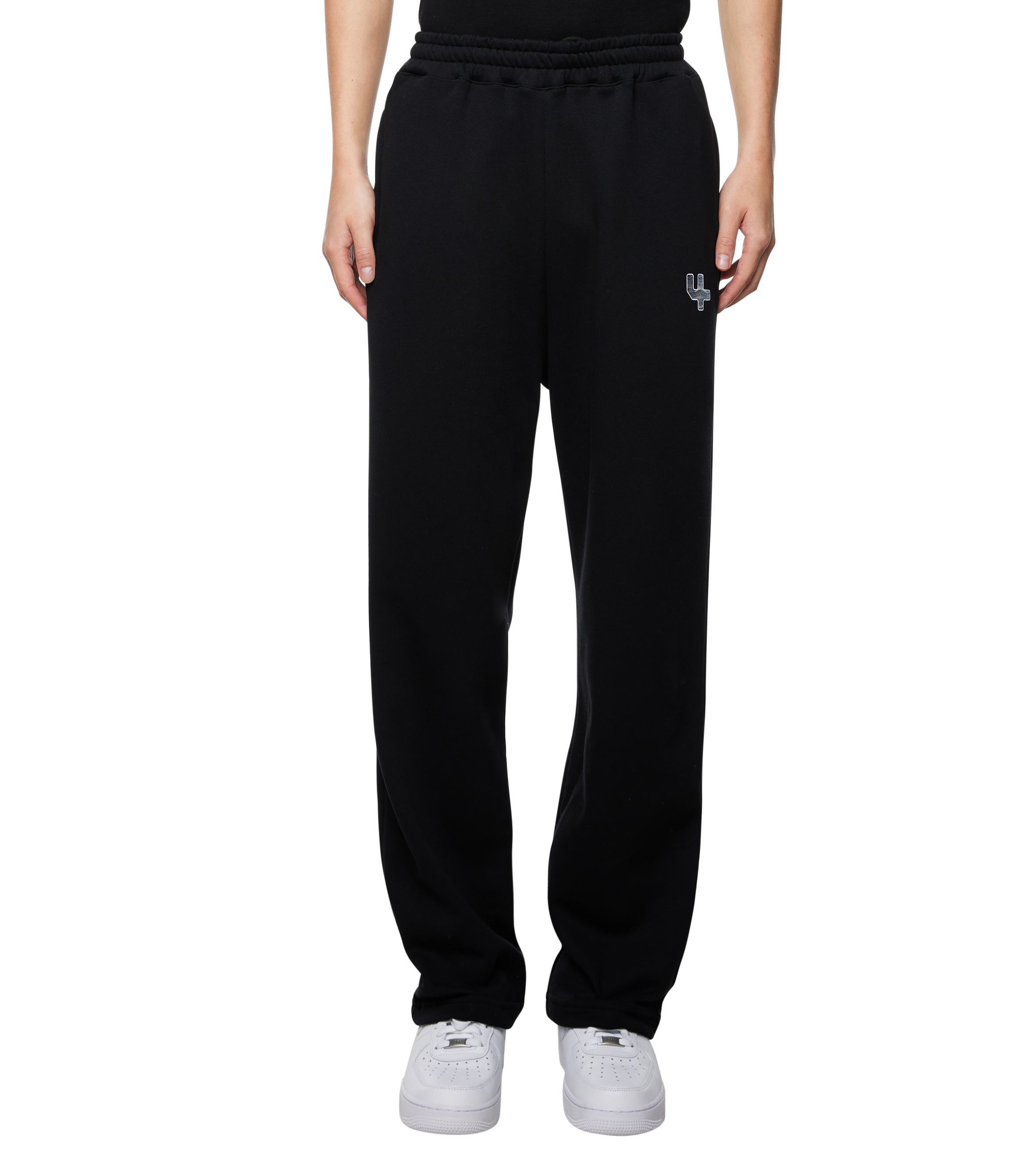 Outline Logo Straight Leg Pants Black