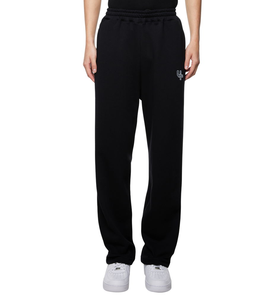 Outline Logo Straight Leg Pants Black