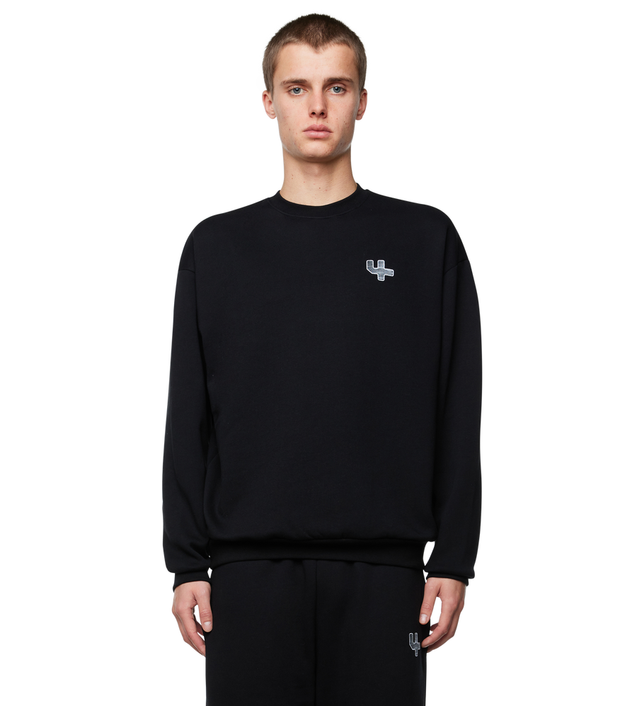 Outline Logo Crewneck Black