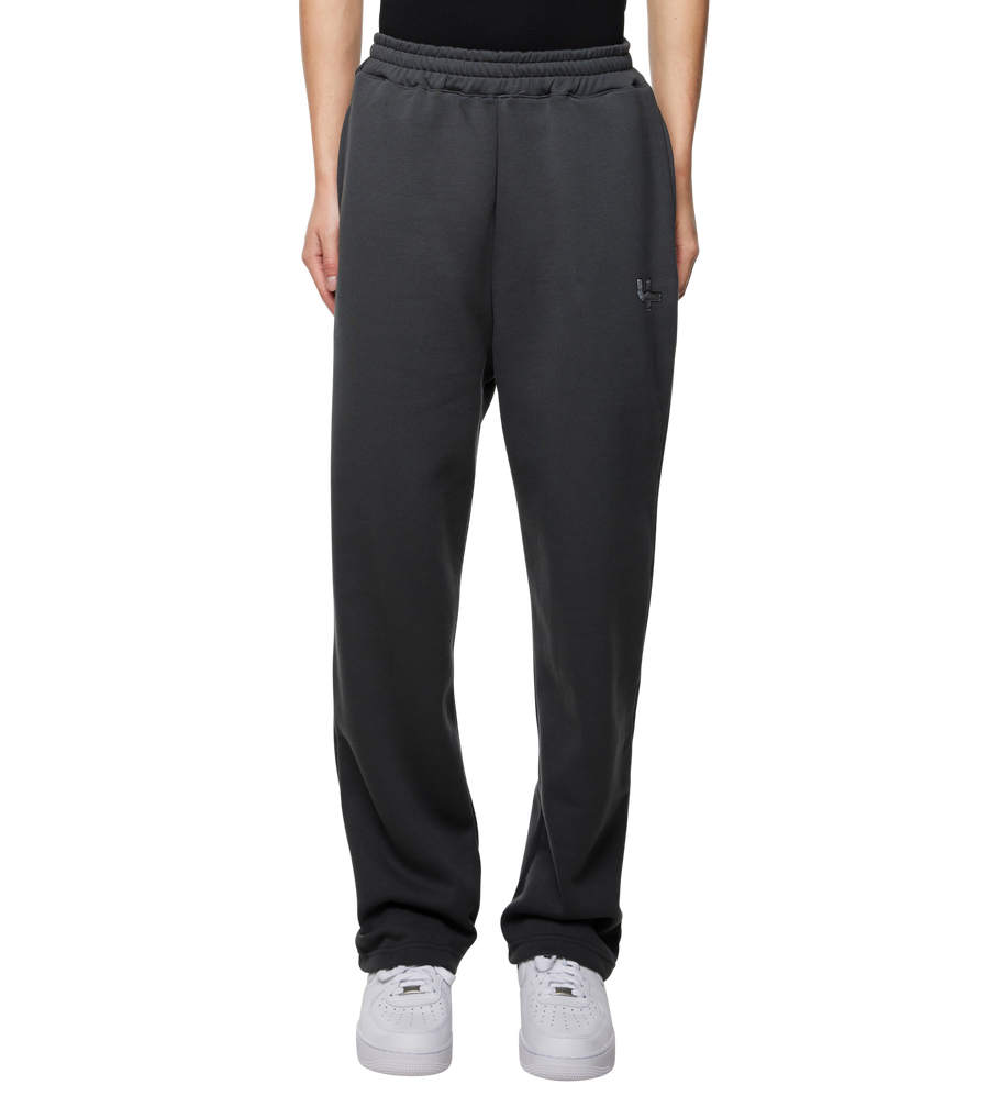 Outline Logo Straight Leg Pants Black Sand