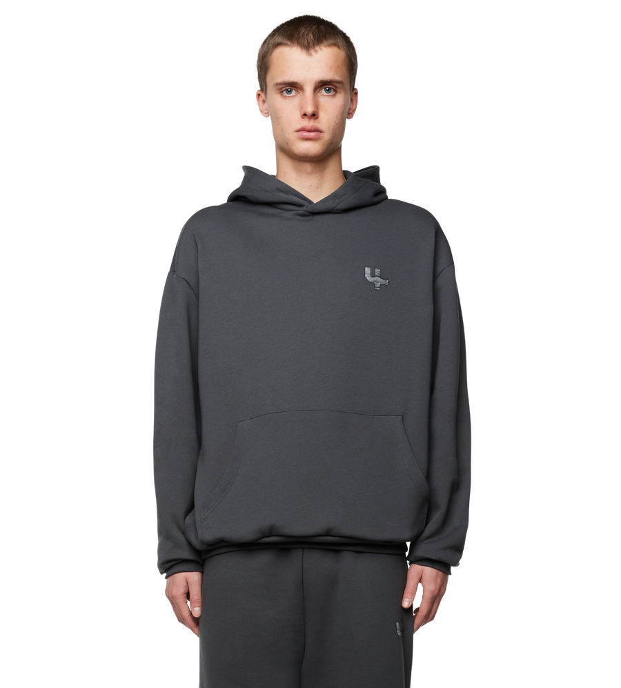 Outline Logo Hoodie Black Sand