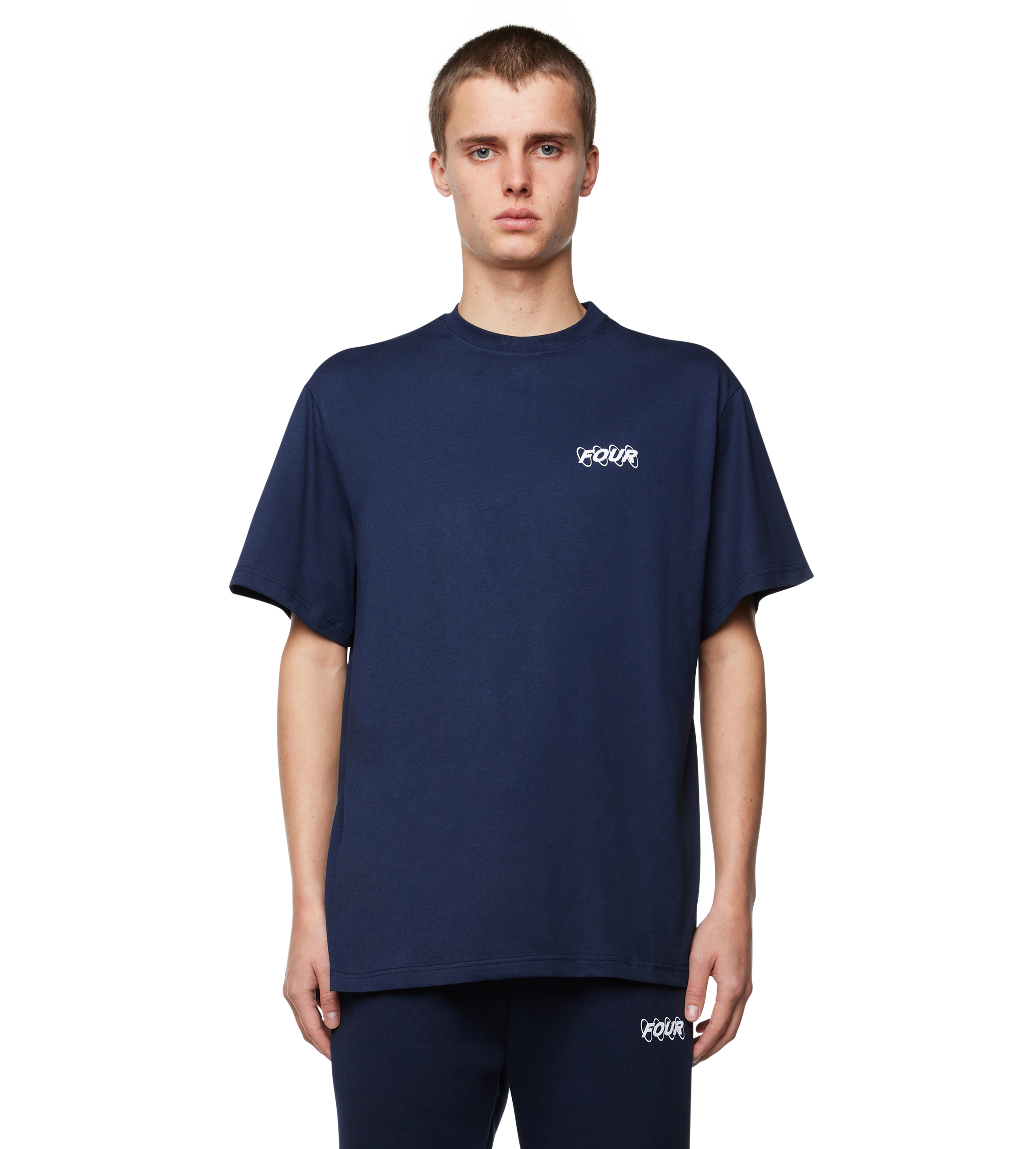 Circles Logo T-shirt Marine Blue