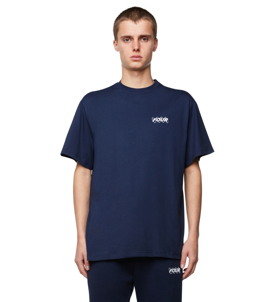 Circles Logo T-shirt Marine Blue