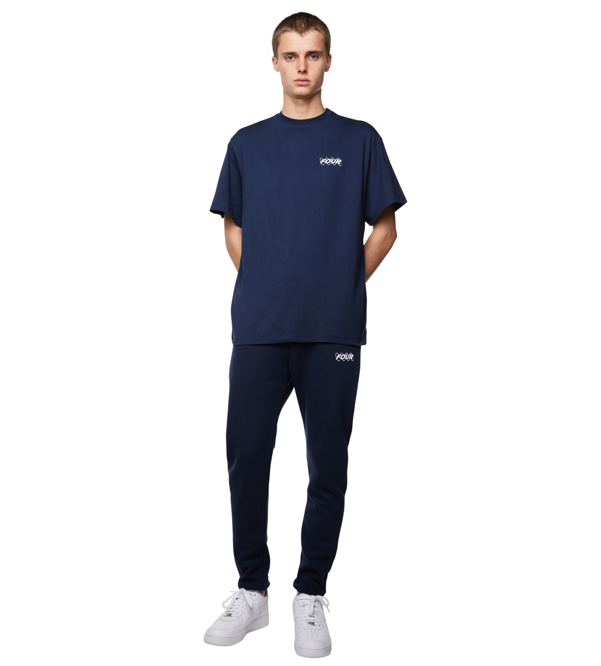 Circles Logo T-shirt Marine Blue