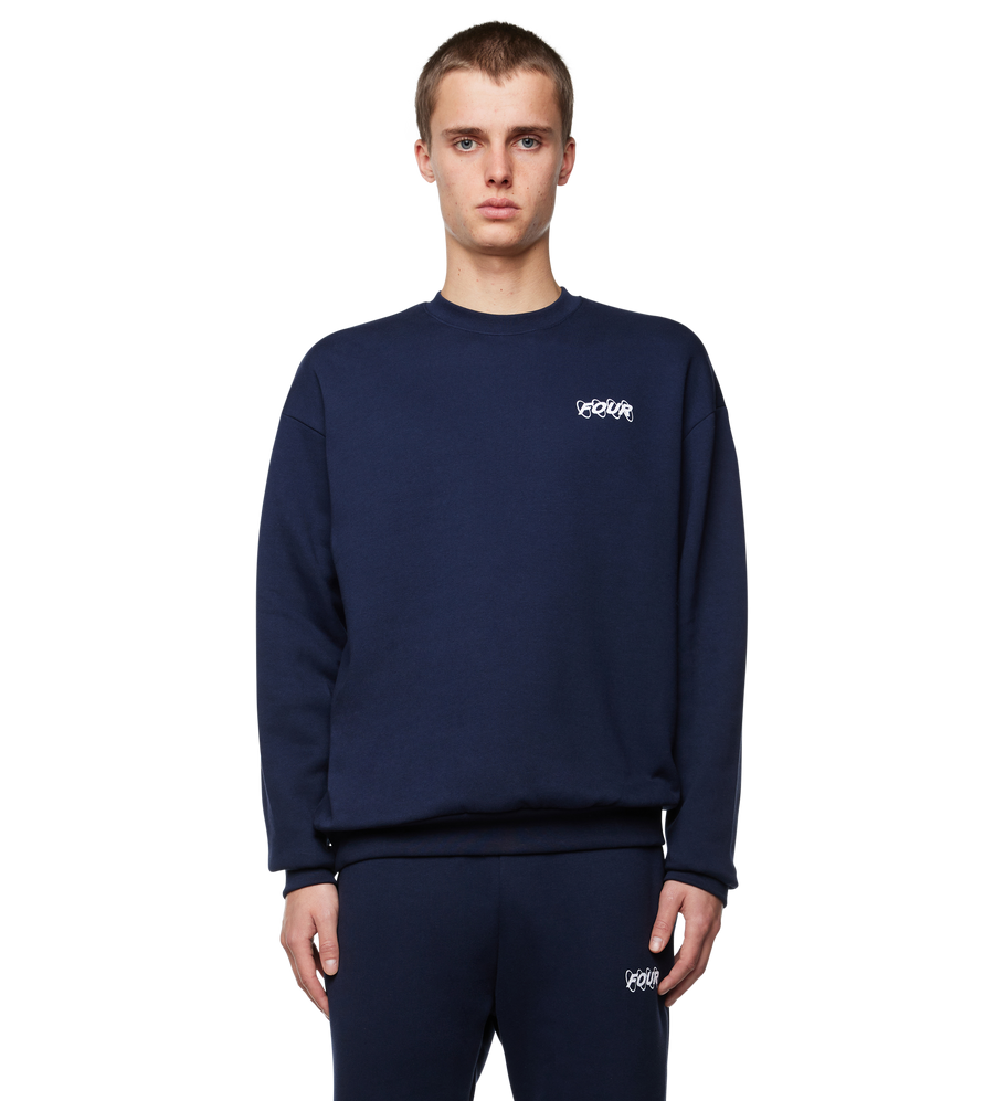 Circles Logo Crewneck Marine Blue