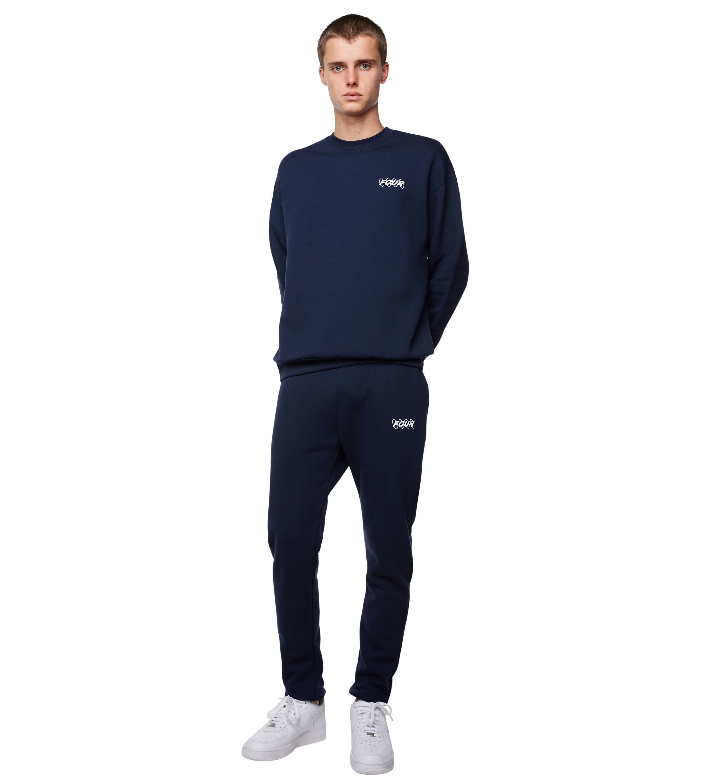 Circles Logo Crewneck Marine Blue