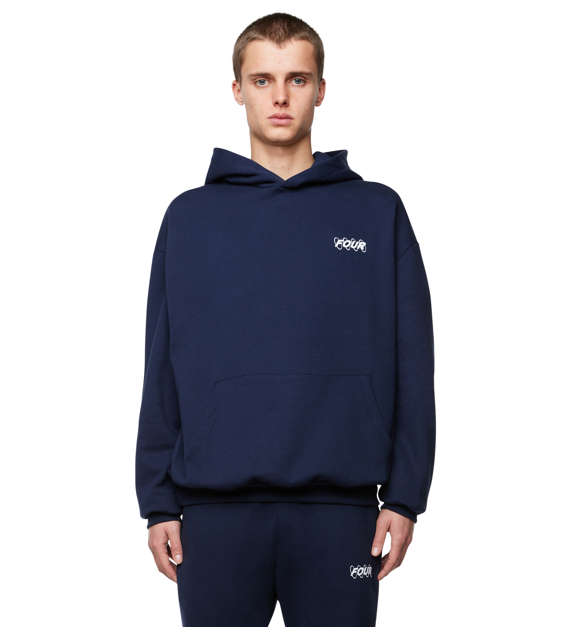 Circles Logo Hoodie Marine Blue