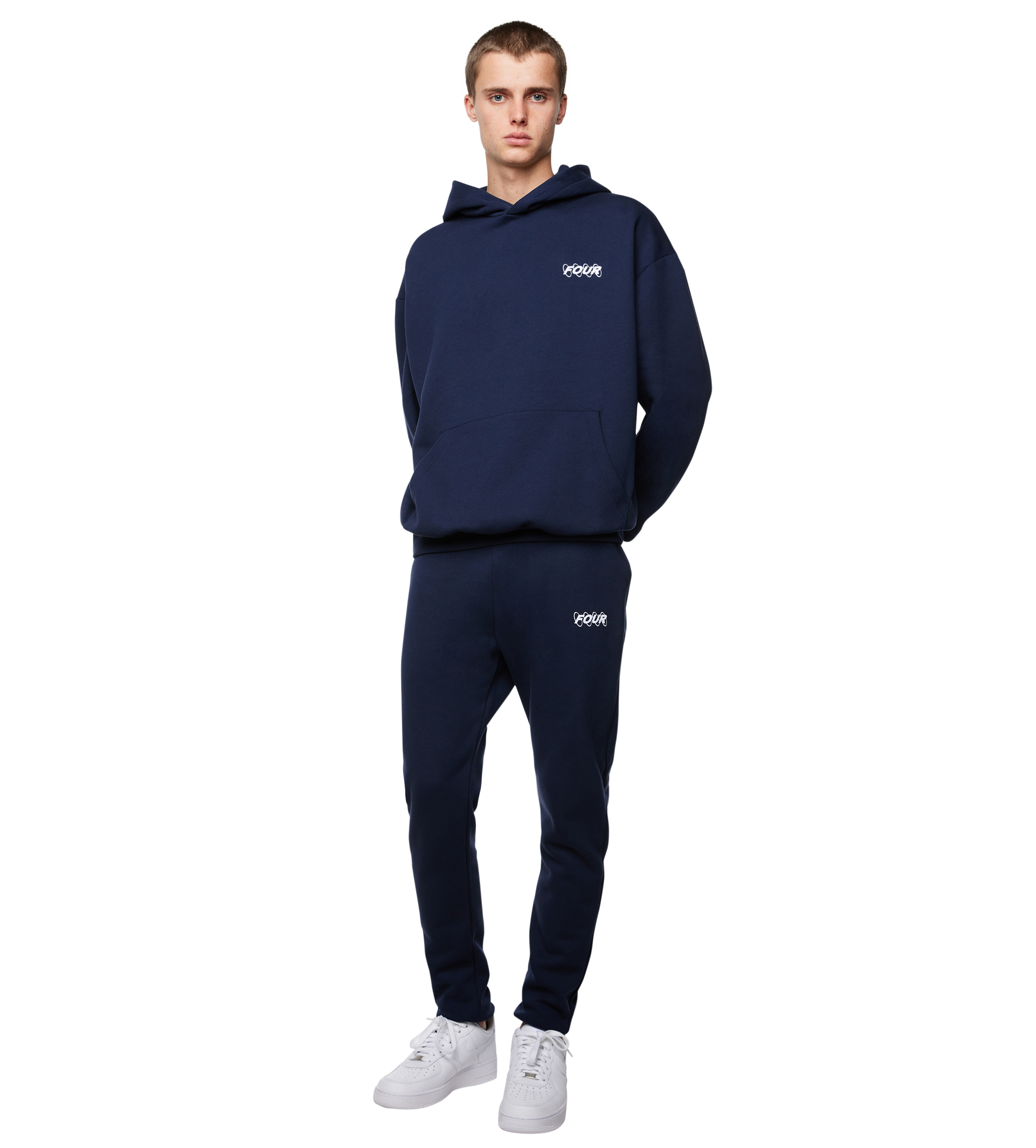 Circles Logo Sweatpants Marine Blue