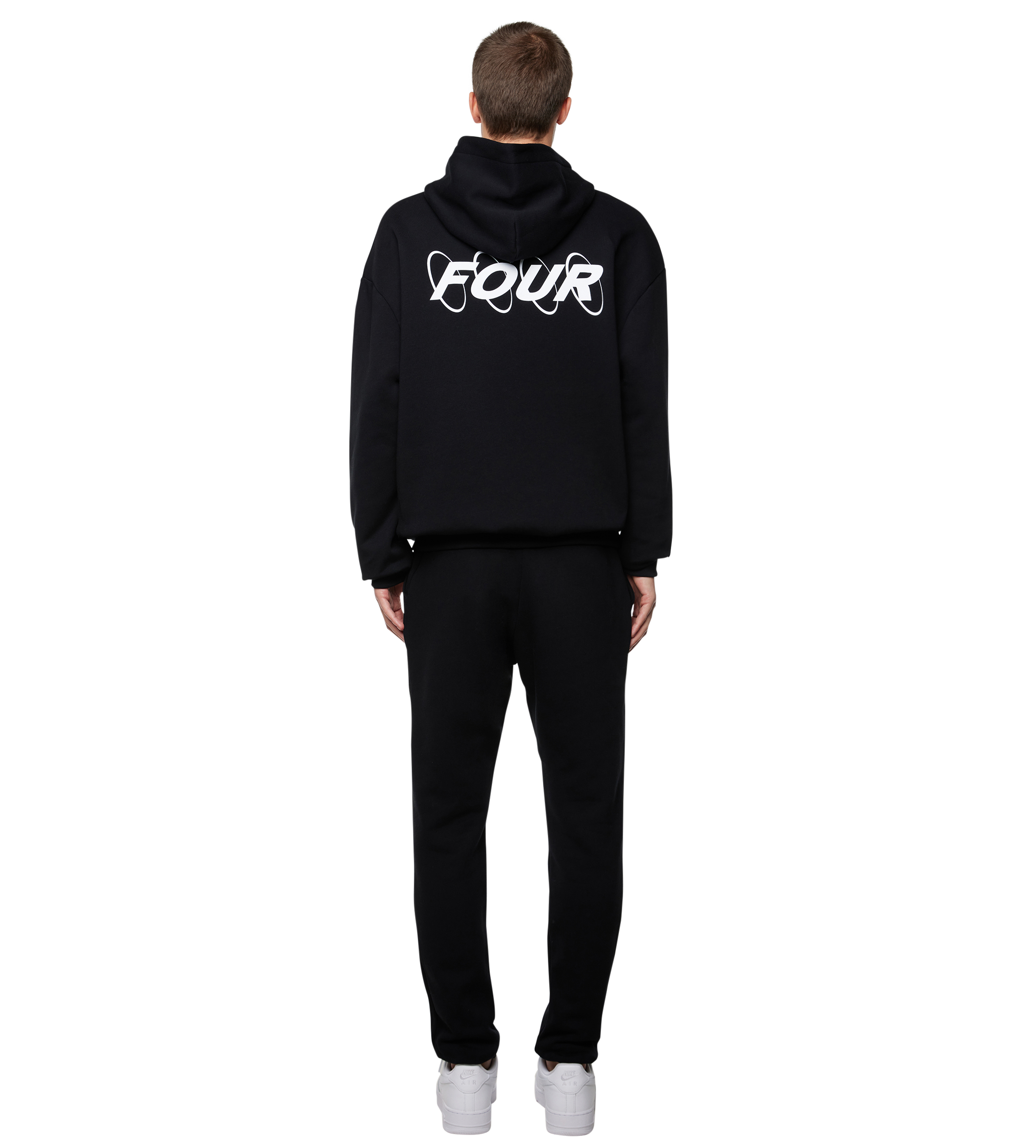 Circles Logo Hoodie Black