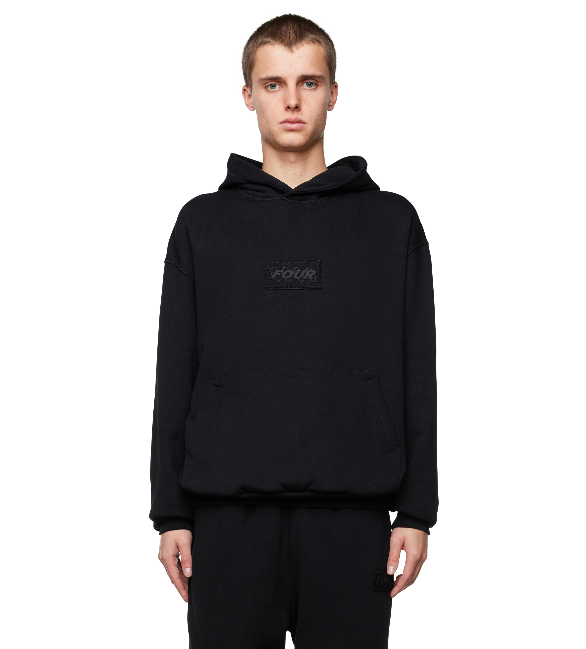 Inside Out Regular Hoodie Black