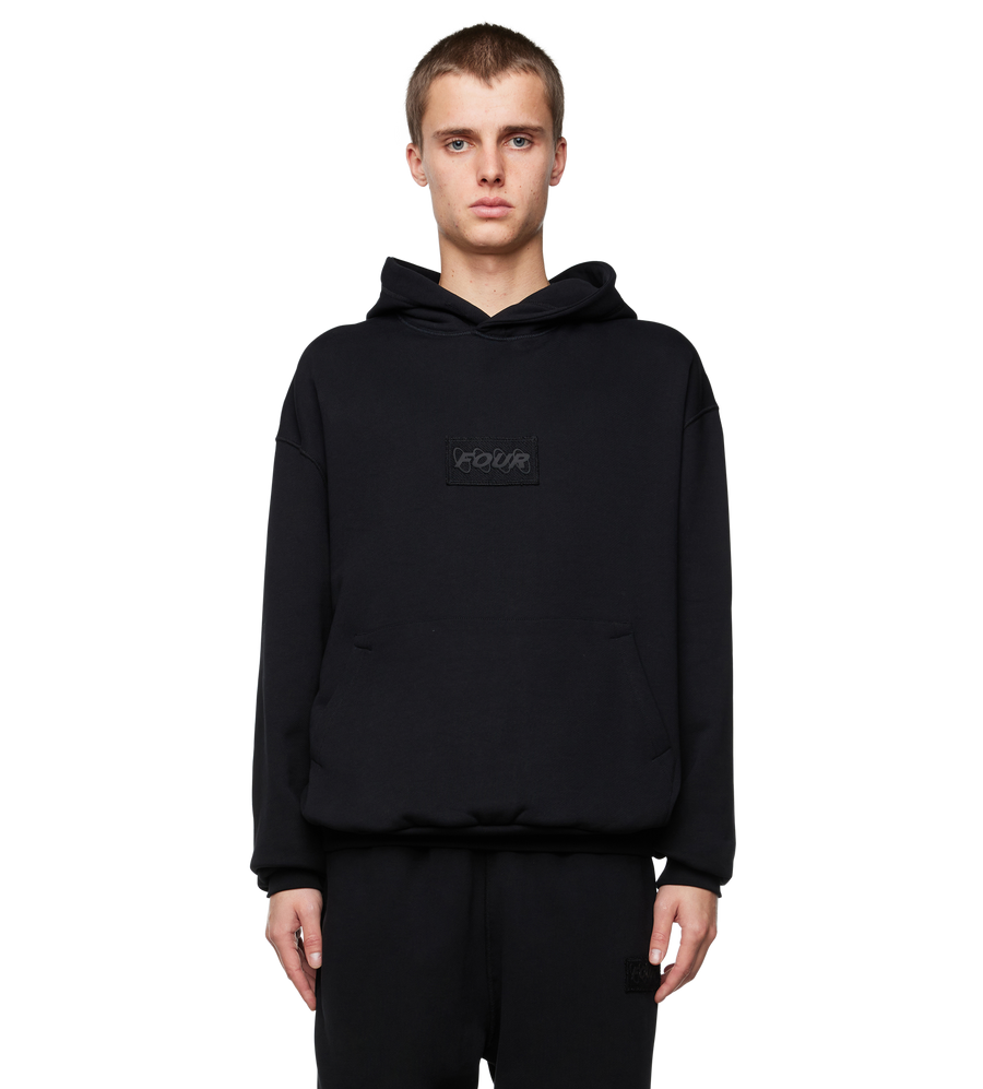 Inside Out Regular Hoodie Black