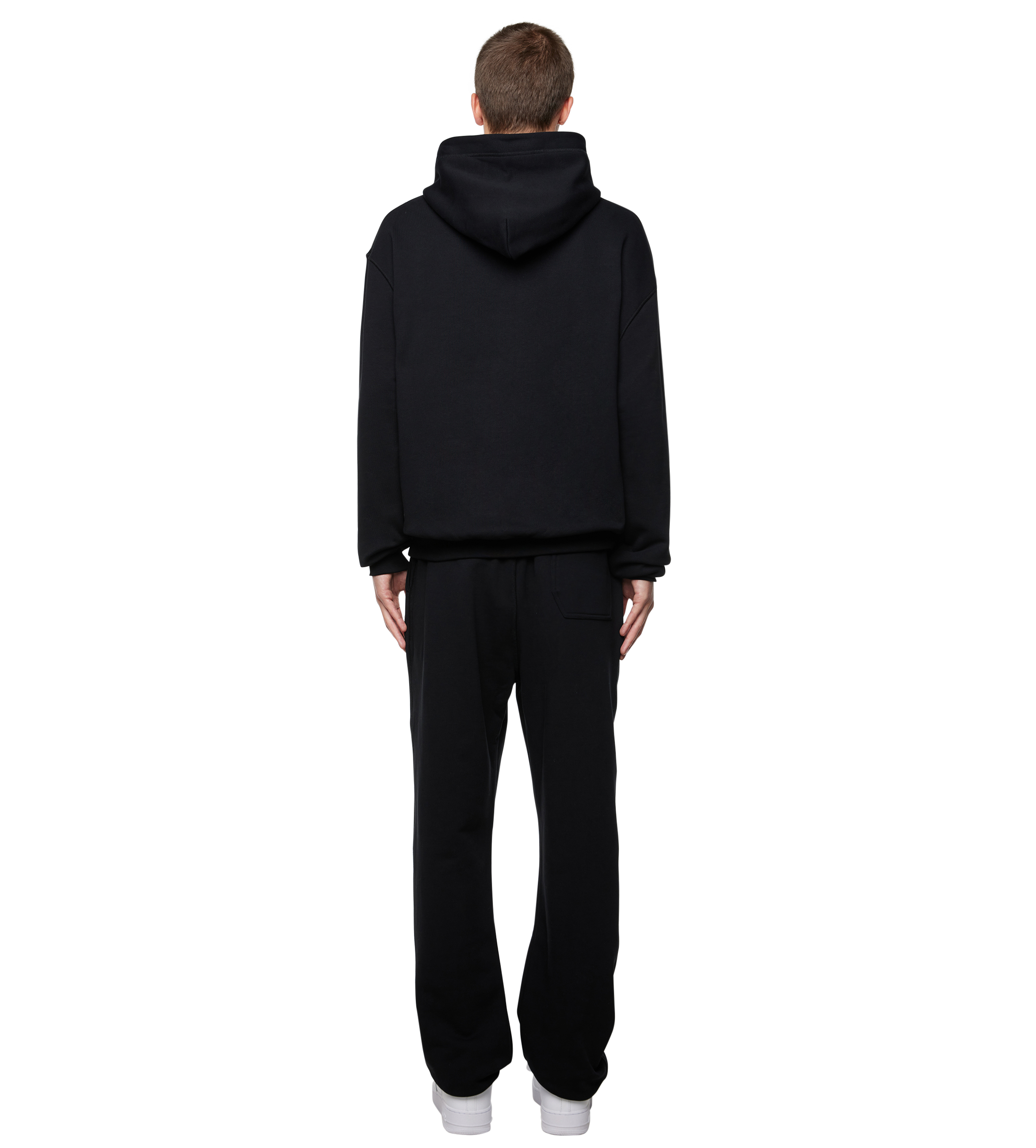 Inside Out Regular Hoodie Black