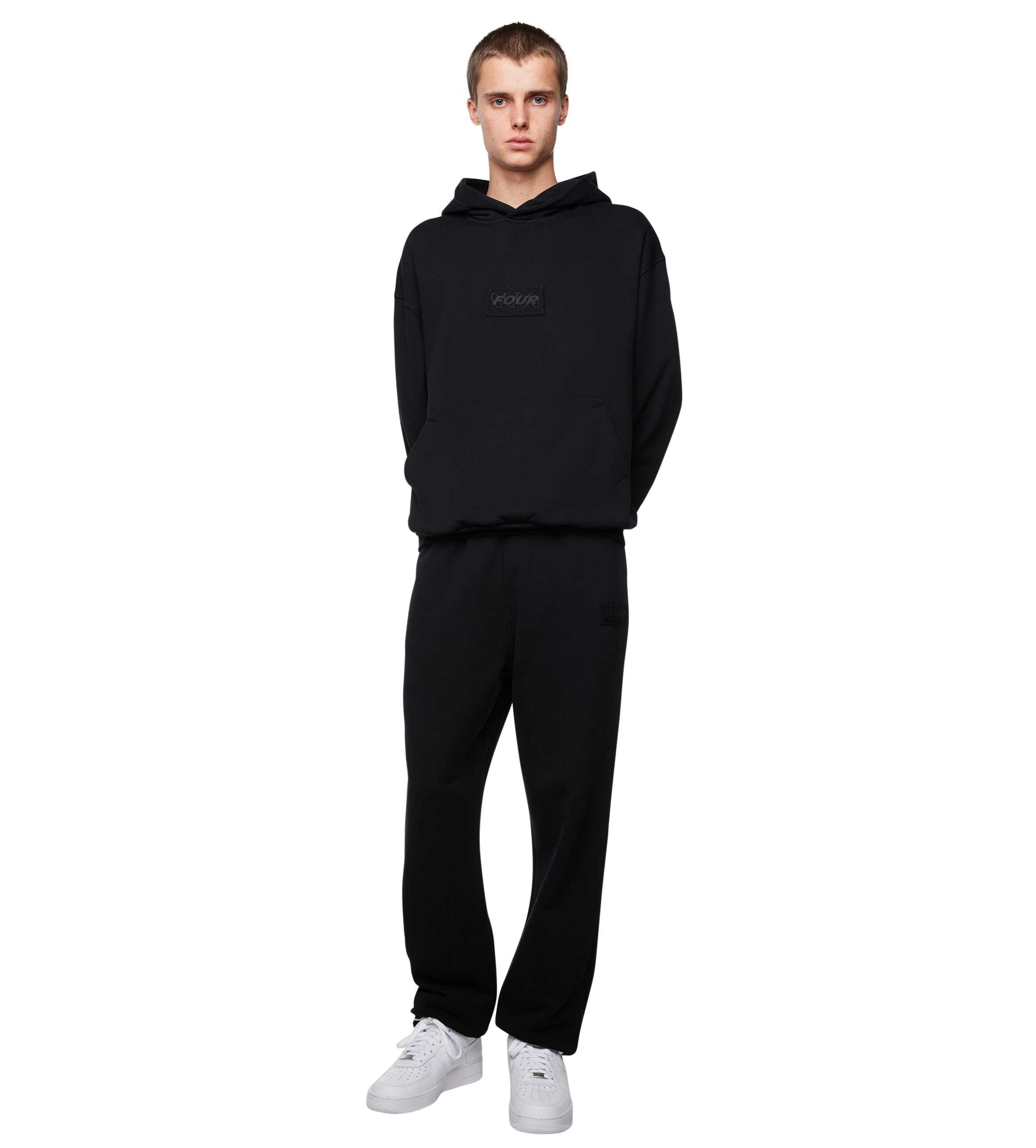 Inside Out Regular Hoodie Black