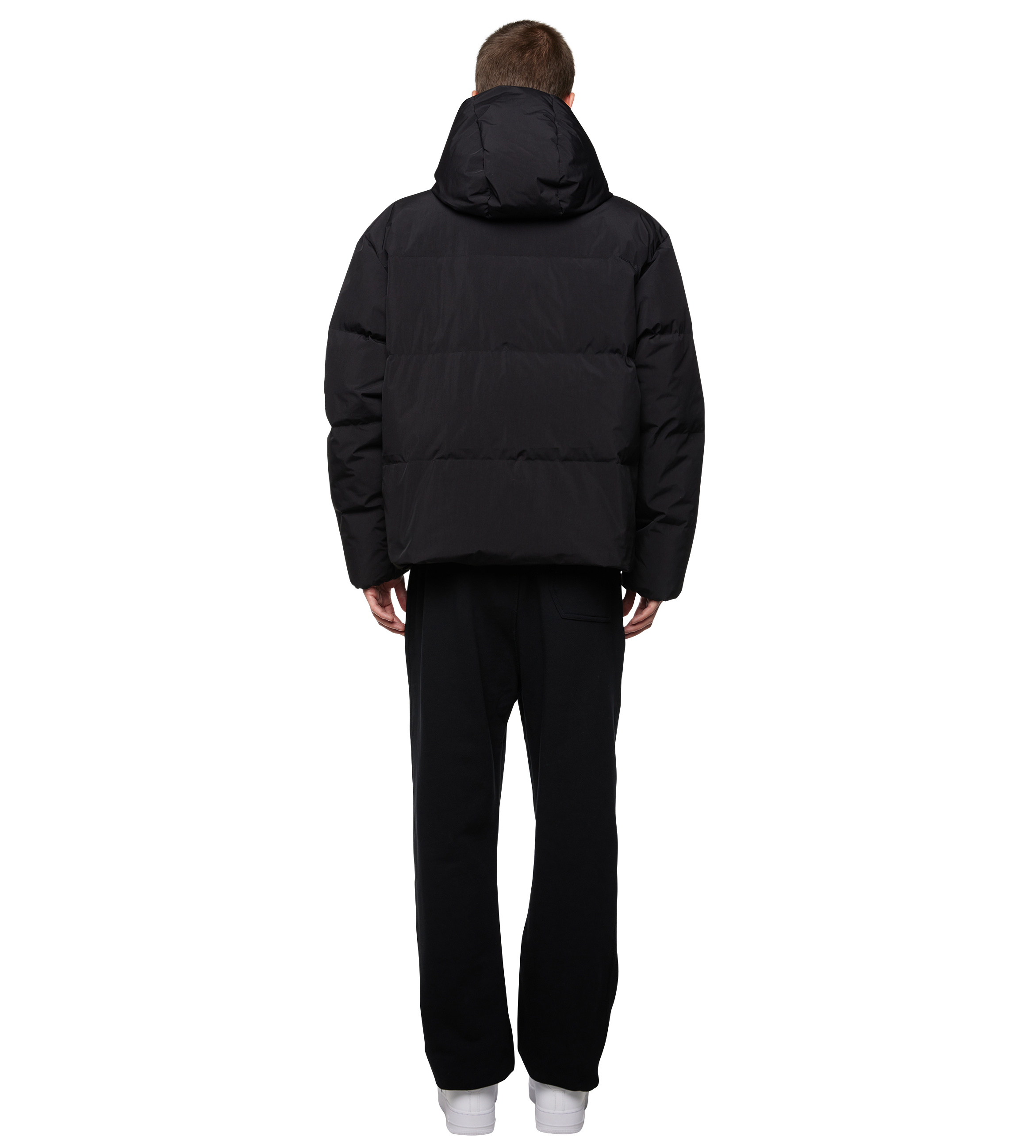 Logo Puffer Jacket Black