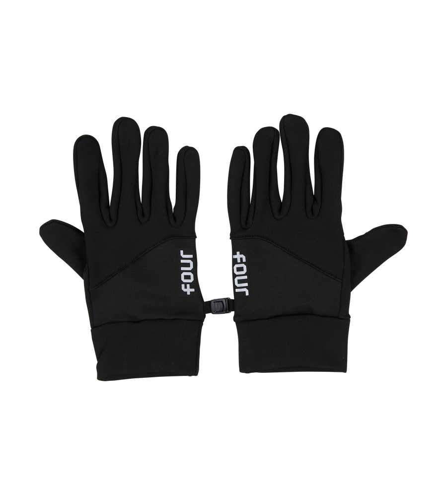 Logo Reflective Gloves Black