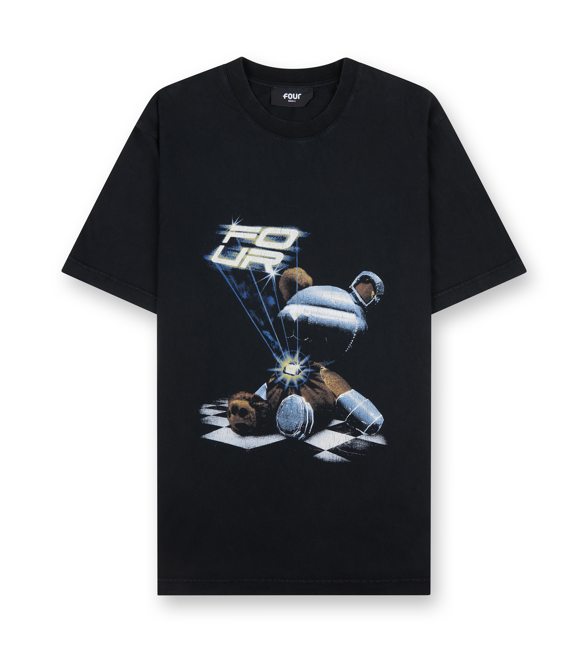 Bear T-shirt Washed Black