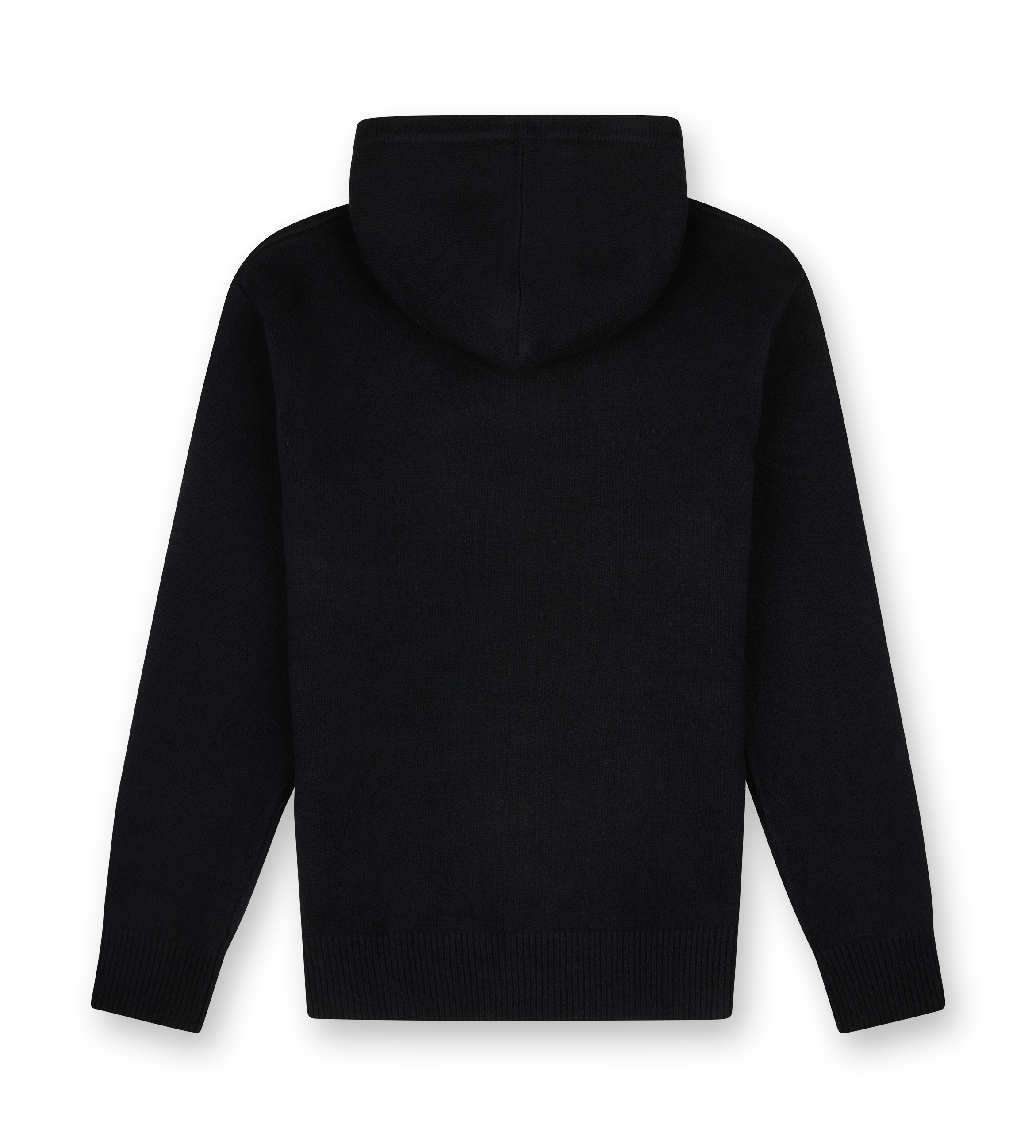 Knitted Hoodie Black