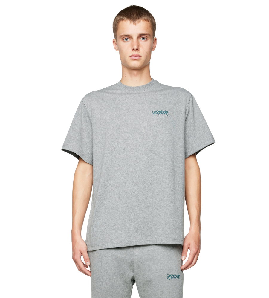 Green Circles Logo T-shirt Grey Melange