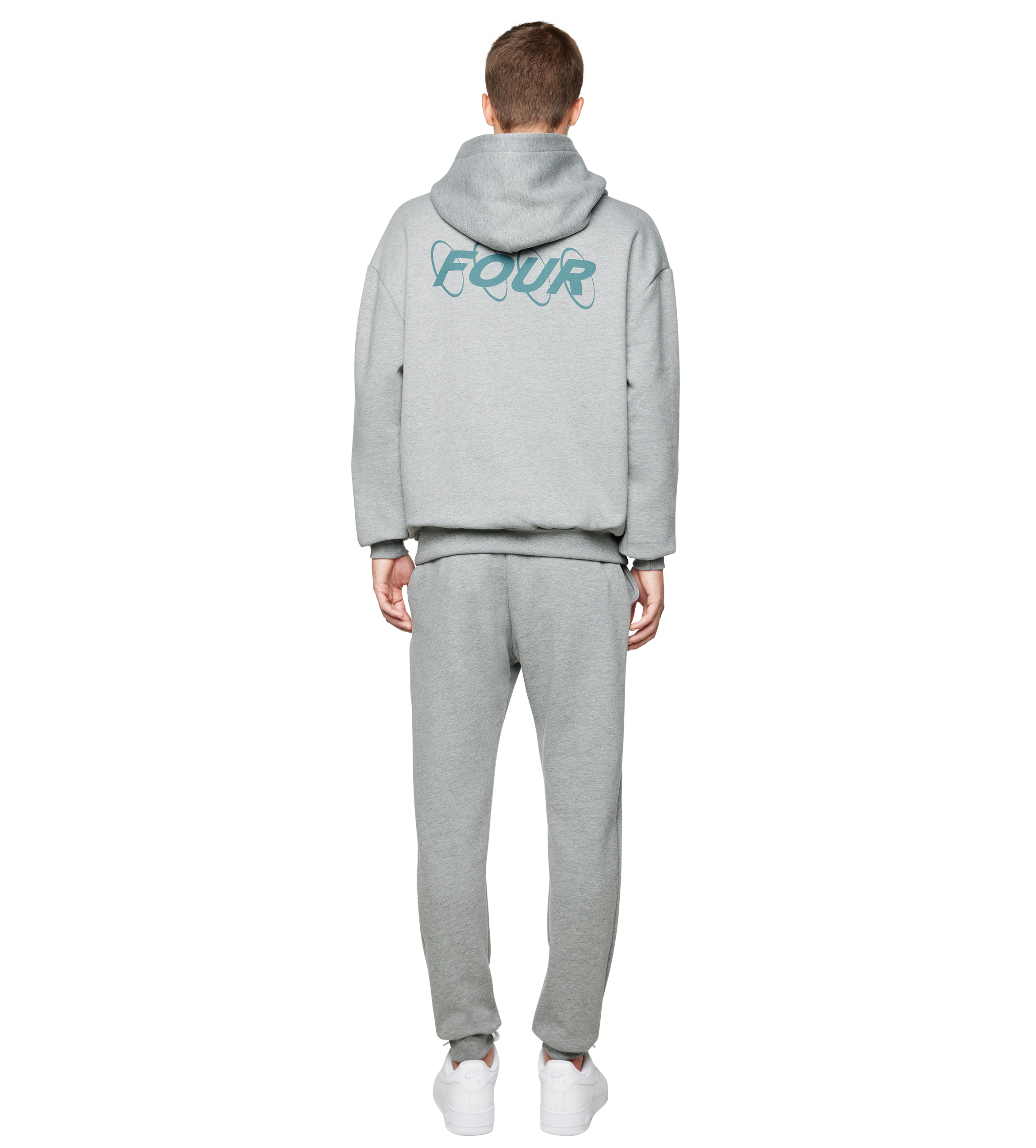 Green Circles Logo Sweatpants Grey Melange