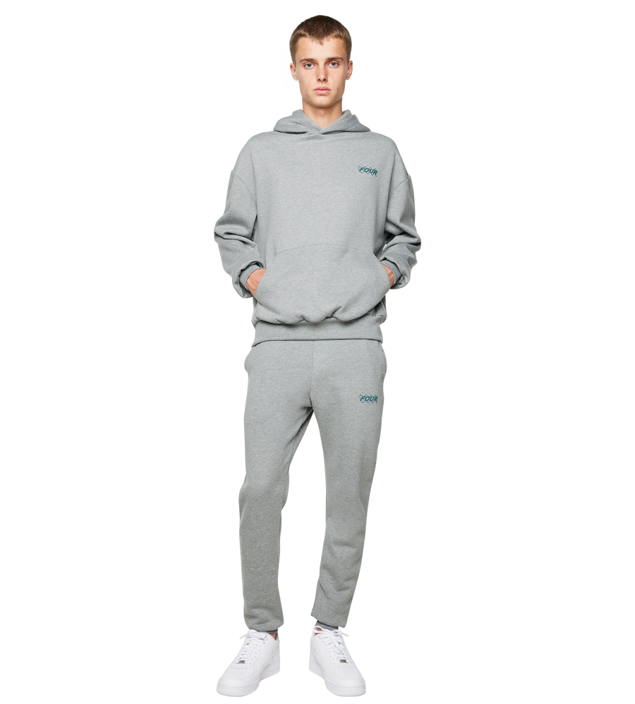 Green Circles Logo Sweatpants Grey Melange