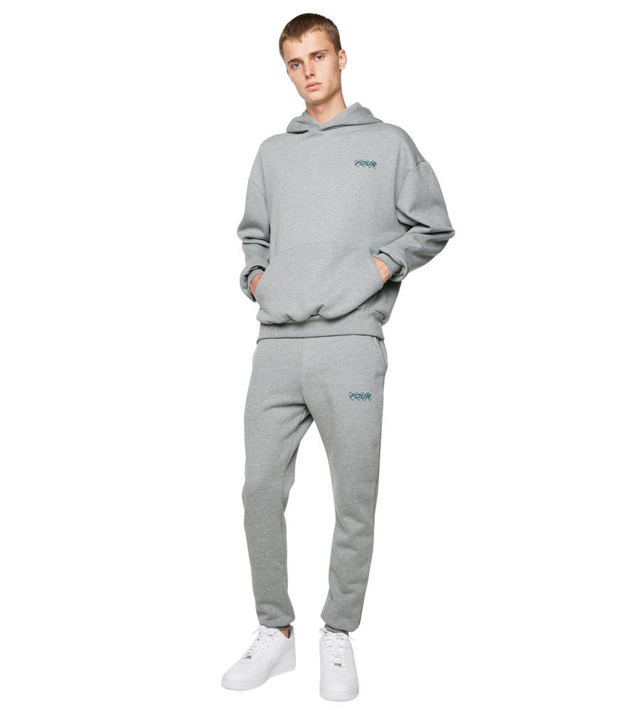 Green Circles Logo Sweatpants Grey Melange