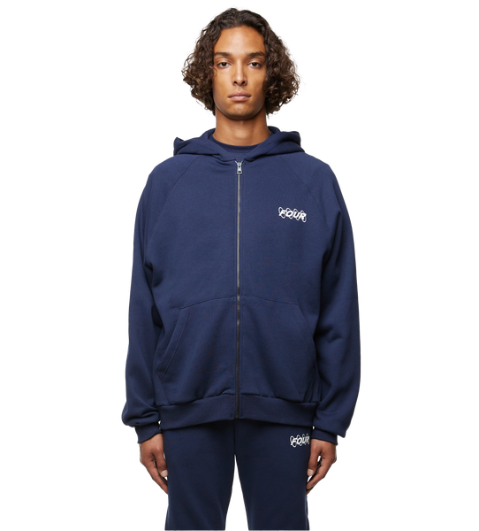 Circles Logo Hoodie Marine Blue – FOUR Amsterdam