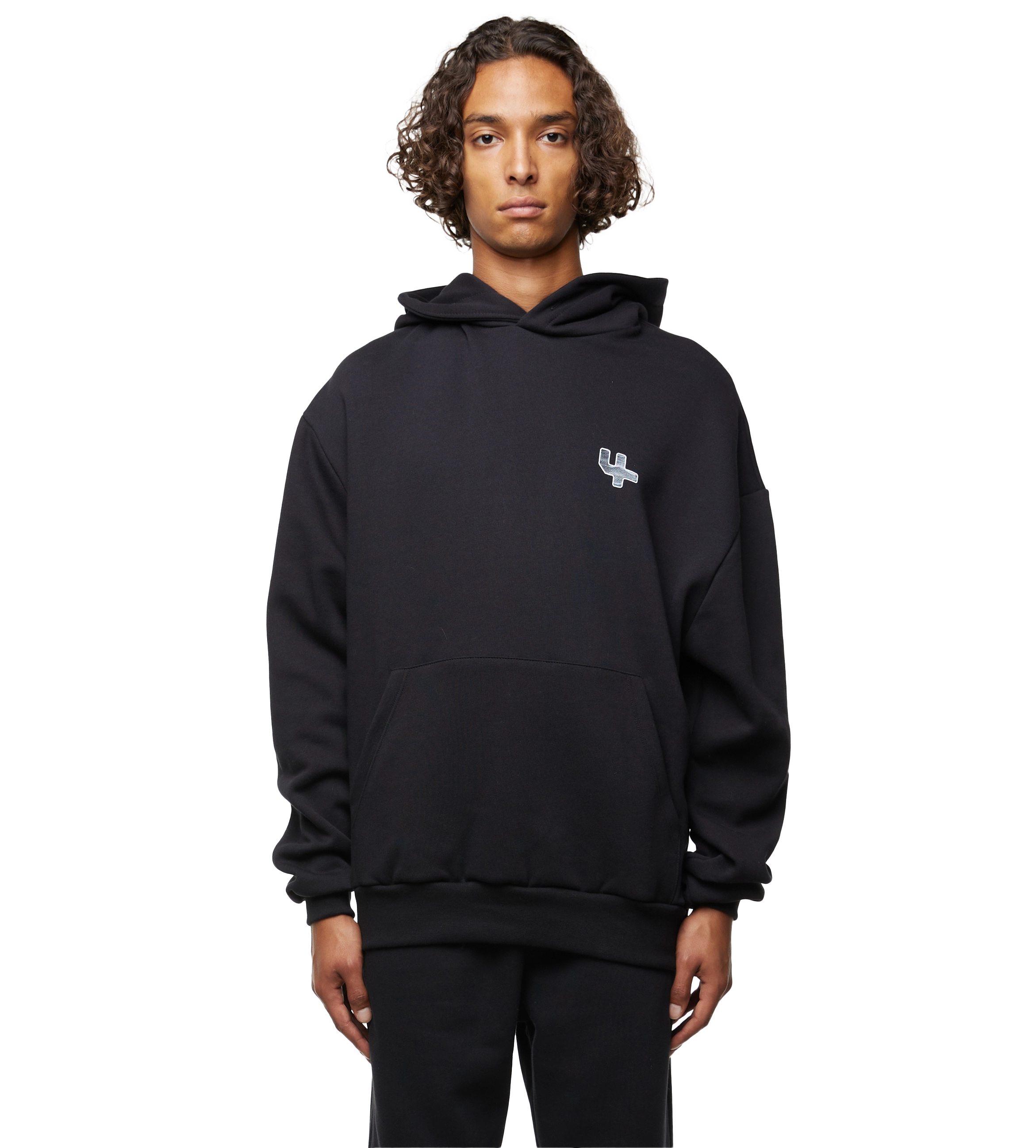 Logo Hoodie Black – FOUR Amsterdam