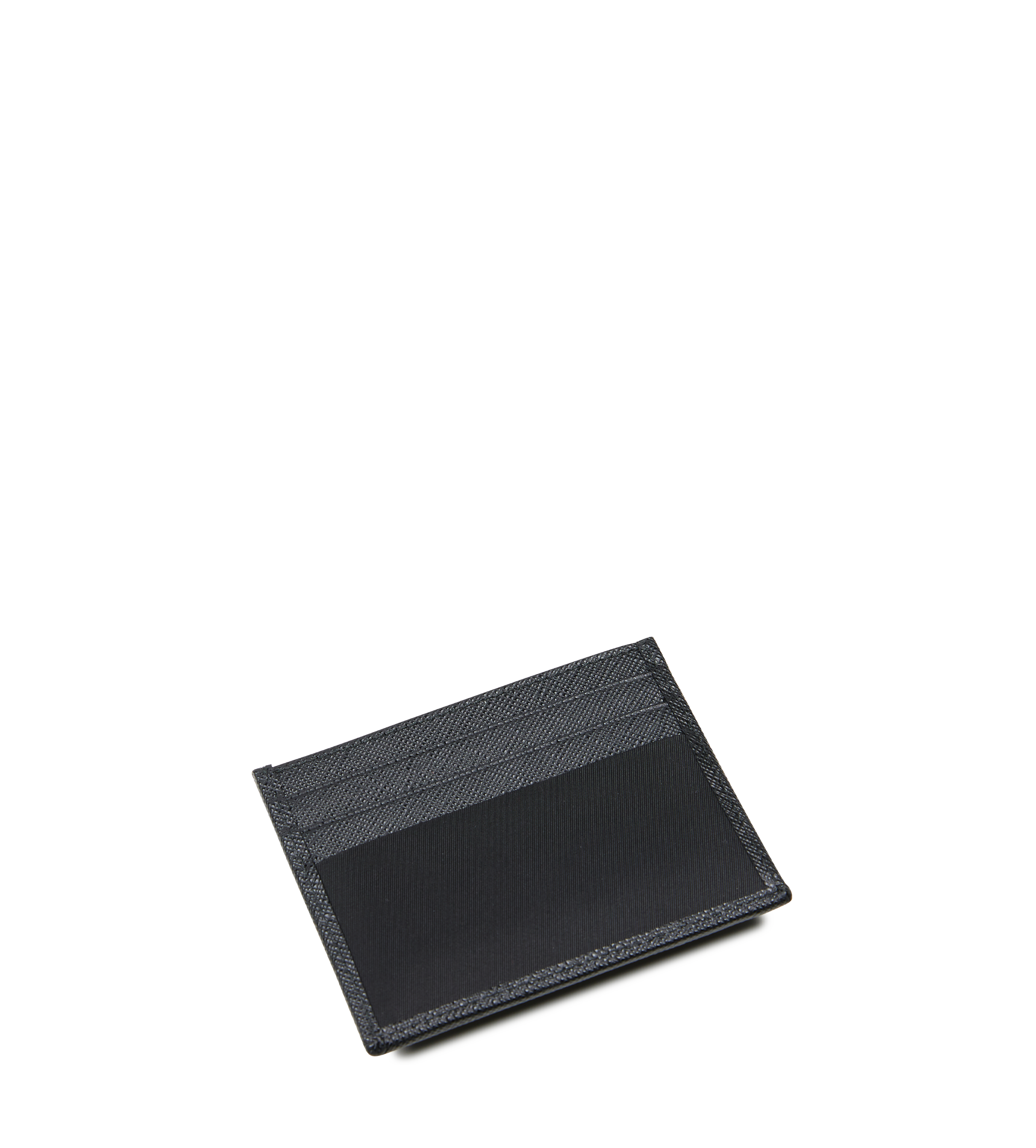 Saffiano Leather Card Holder Black