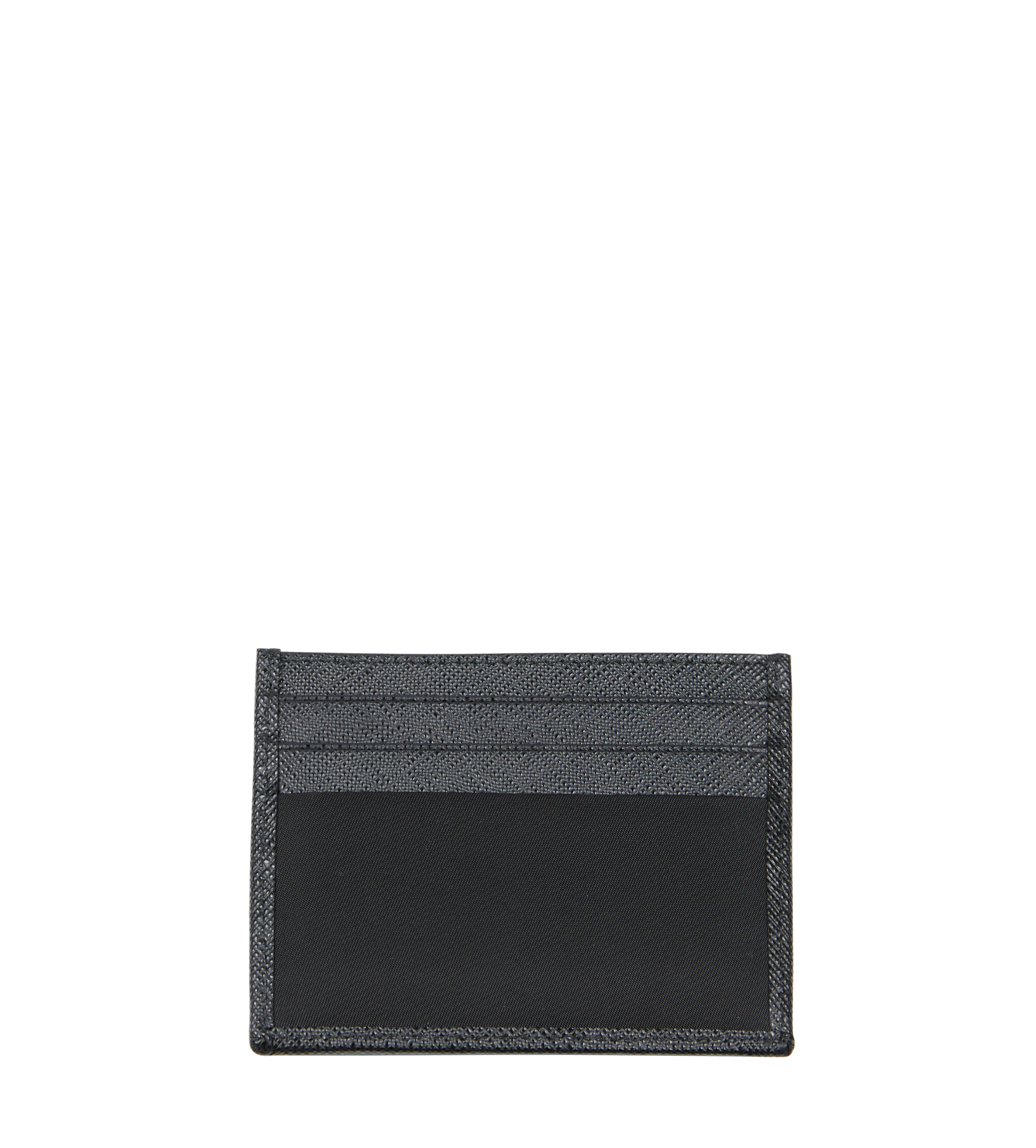 Saffiano Leather Card Holder Black